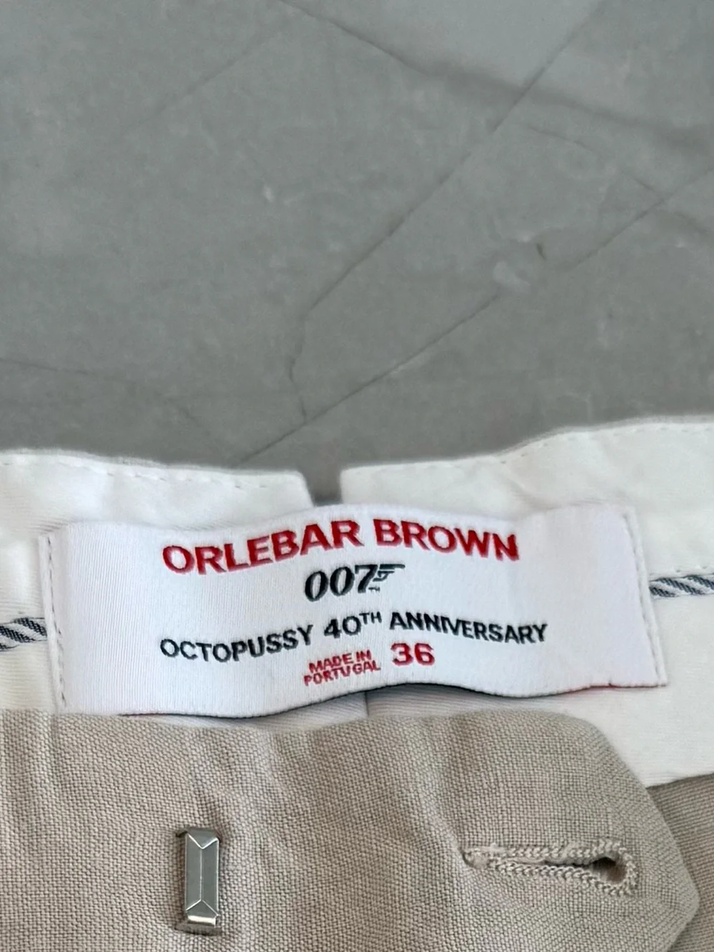 ORLEBAR BROWN JAMES BOND 007 Griffon Lino Trousers - Picture 6 of 14